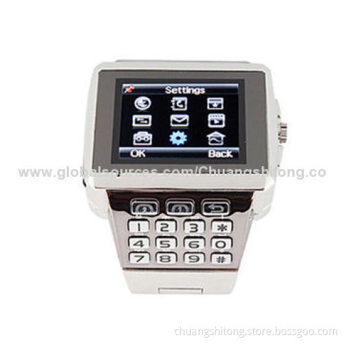 Cheap Smart Watch Mobile Phone, Quad-band, Dual-card, Dual-standby, Touch Screen